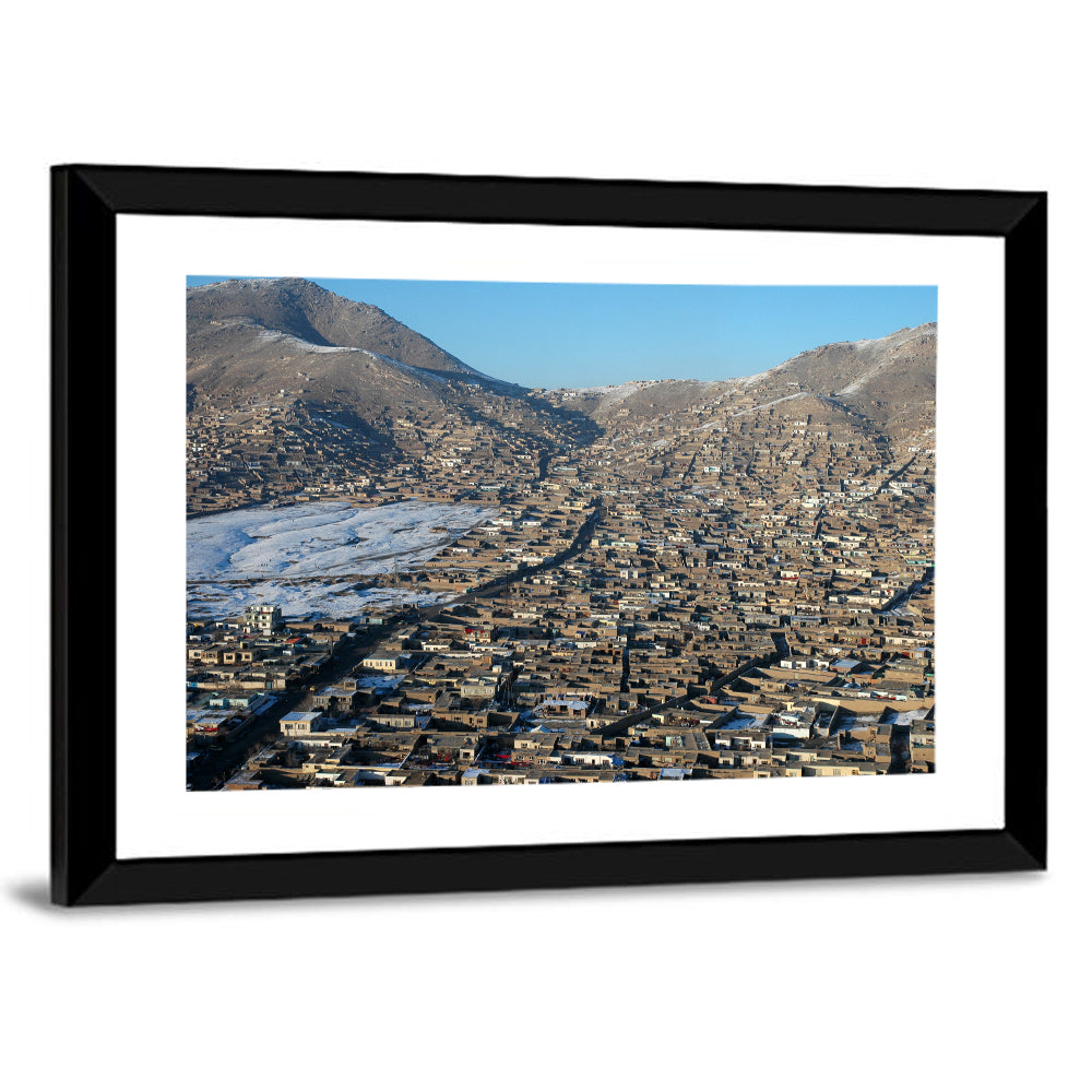 Kabul Winter Cityscape Wall Art