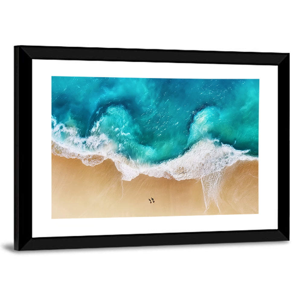 Turquoise Beach Aerial Wall Art