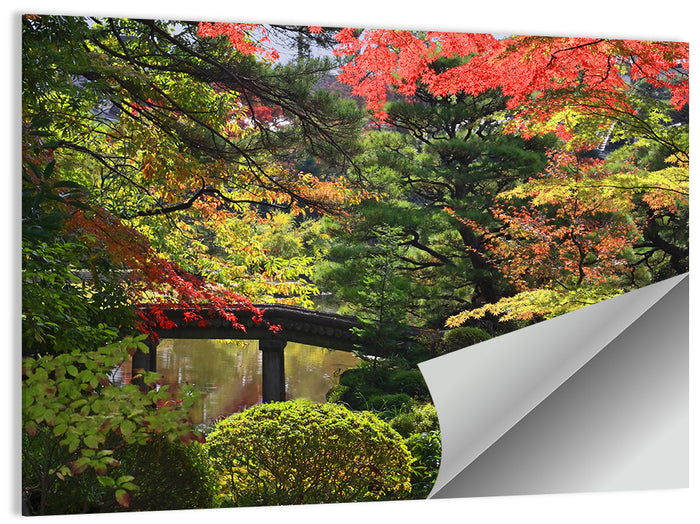 Rinoji Temple Autumn Garden Wall Art as a poster print
