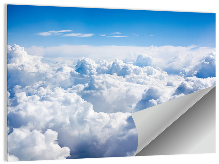 Aerial Cloudscape Wall Art as a poster print