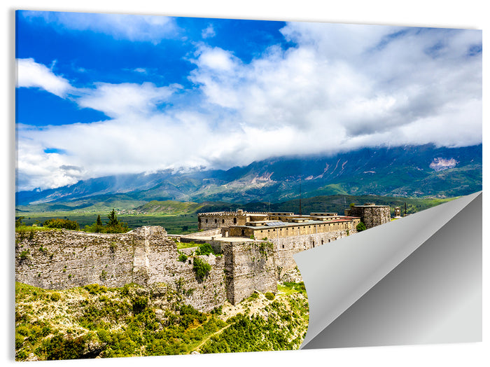 Gjirokastër Fortress Over Drino Valley Wall Art as a poster print
