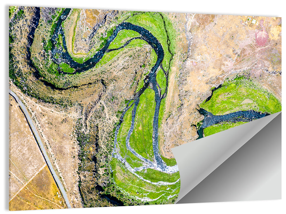 Kasagh River Valley Aerial Wall Art