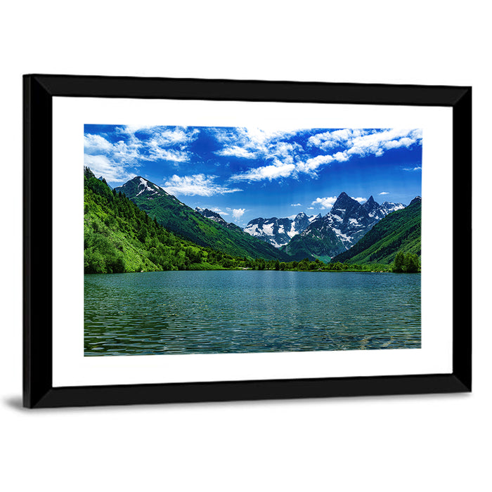 Lake Tumanly Kel Wall Art as a framed print
