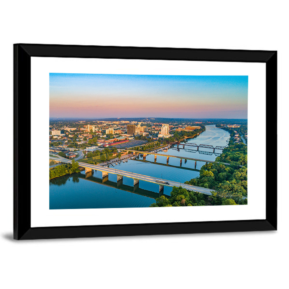 Augusta Savannah River Skyline Wall Art