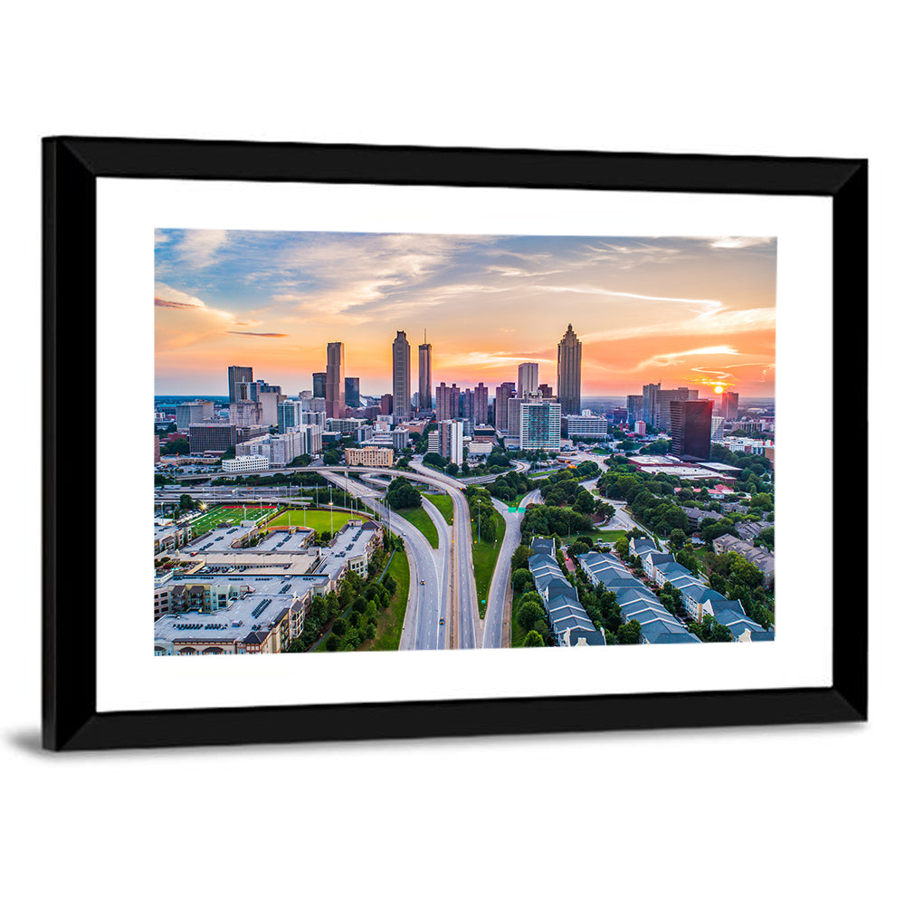 Downtown Atlanta Skyline Wall Art