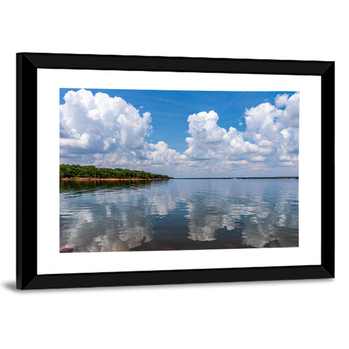 Thunderbird Lake Reflections Wall Art as a framed print