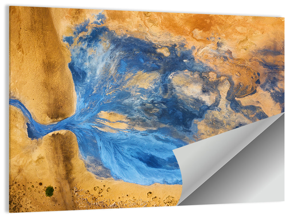 Geysers Valley Aerial View Wall Art