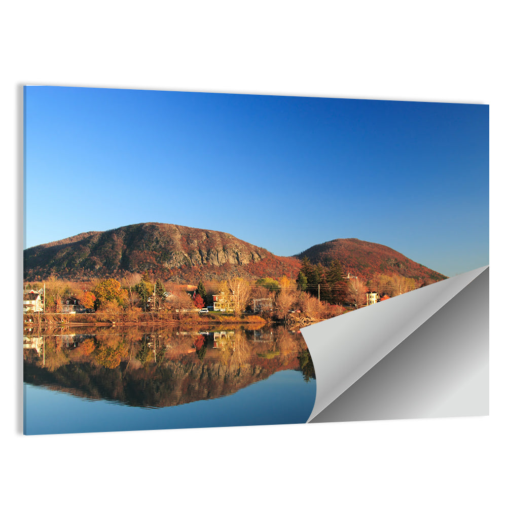 Mont Saint-hilaire Autumn Reflection Wall Art