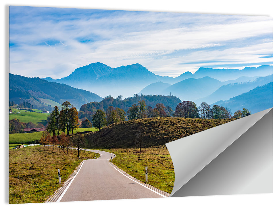 Bavarian Mountain Valley Wall Art