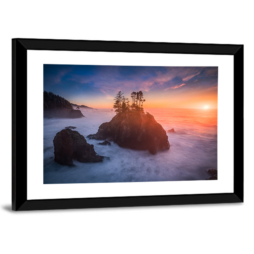 Secret Beach Sunset, Oregon Wall Art