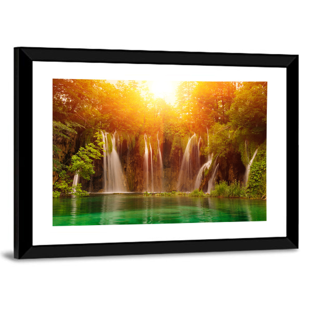 Plitvice Lakes Waterfalls Wall Art