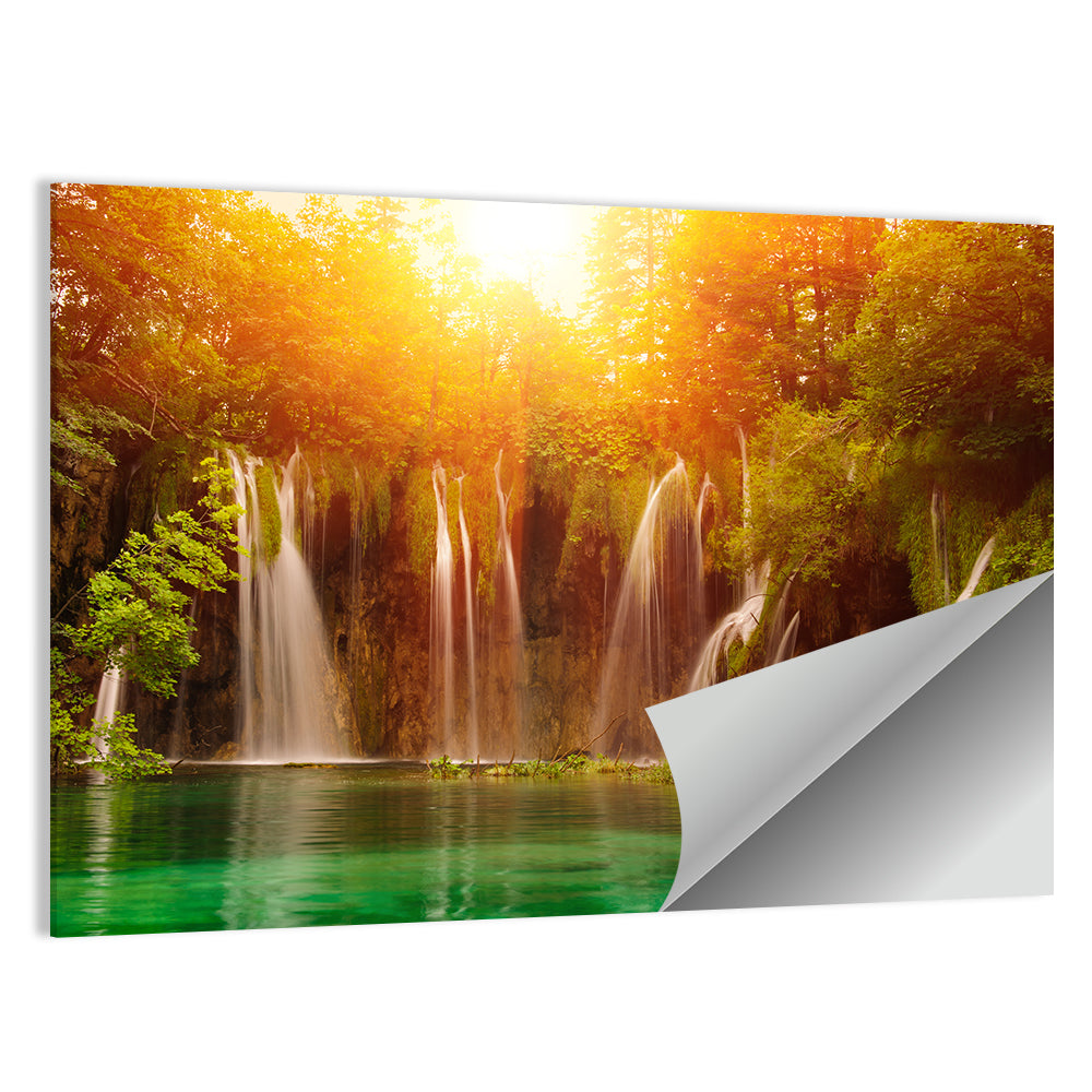 Plitvice Lakes Waterfalls Wall Art
