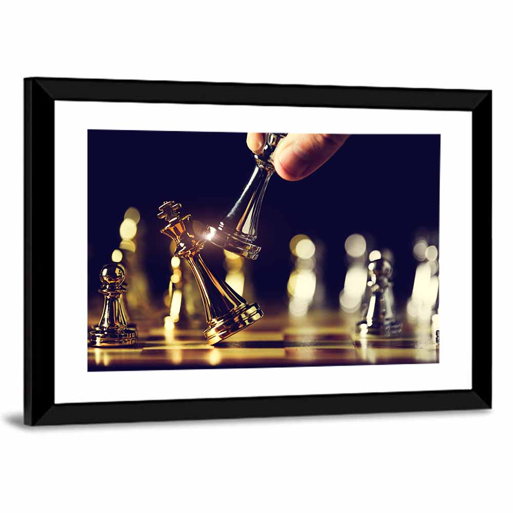 Chess Closeup Wall Art
