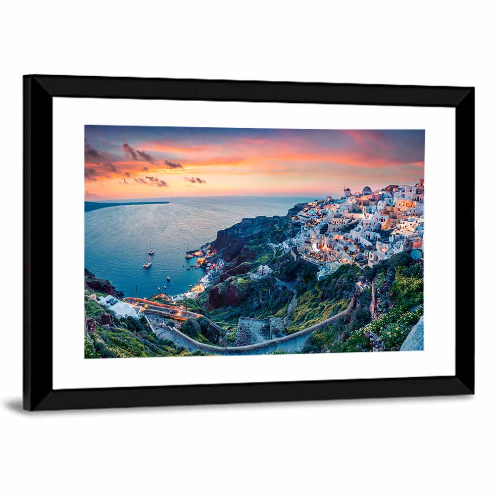 Oia Sunset, Santorini Wall Art
