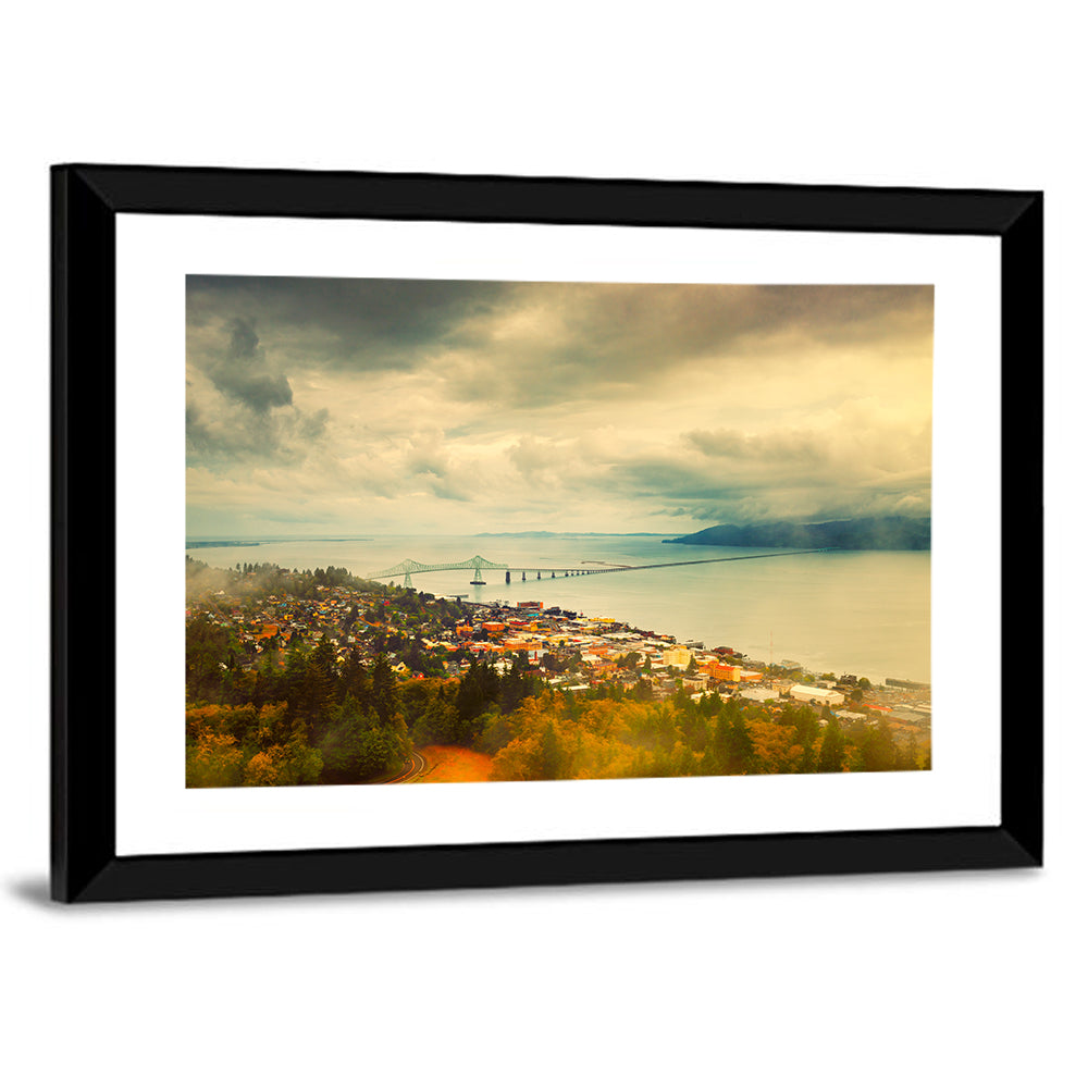 Astoria-megler Bridge Cityscape Wall Art