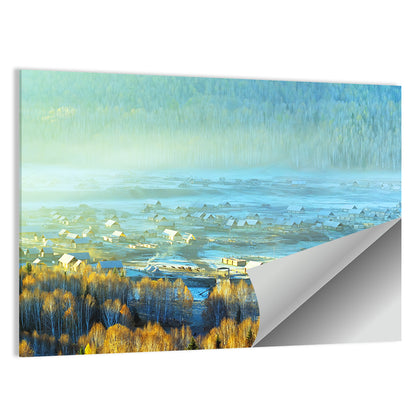 Xinjiang Village Wall Art