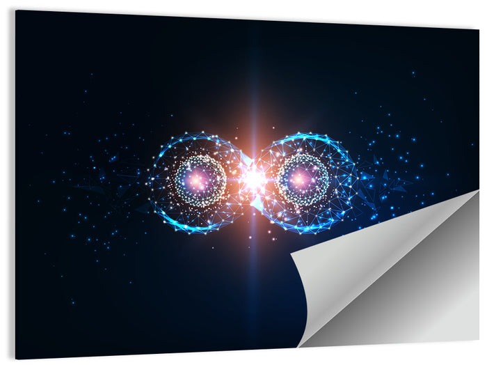 Polygonal Infinity Loop Wall Art as a poster print
