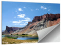 Band-e Amir Lakes and Rock Spire Wall Art