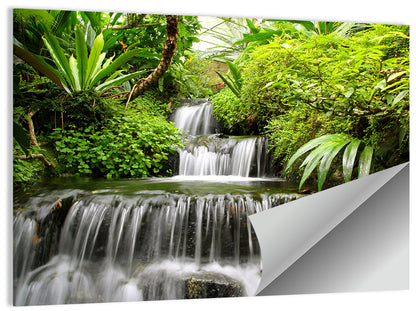 Rain Forest Waterfall Wall Art