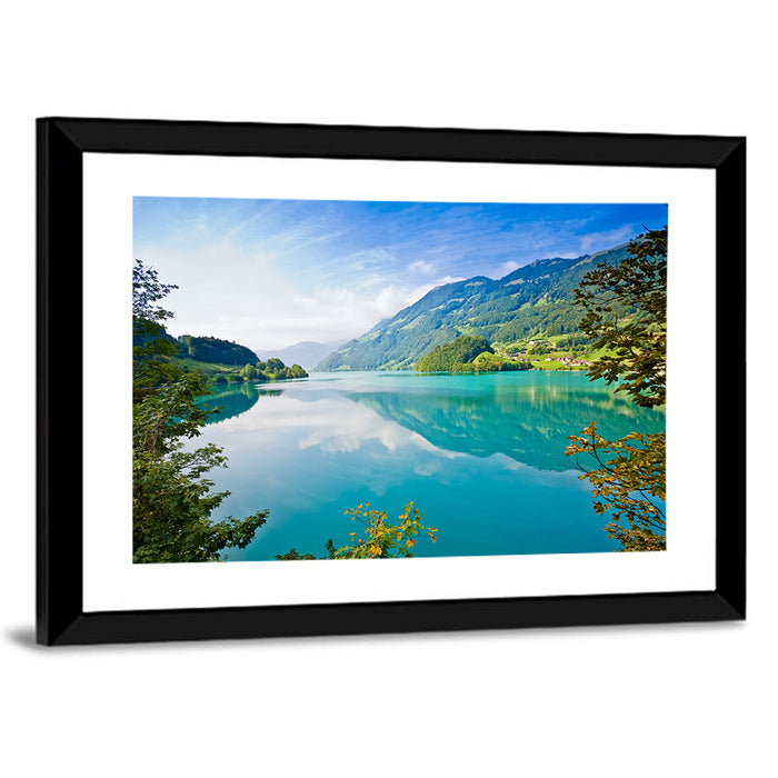 Emerald Lake Wall Art as a framed print