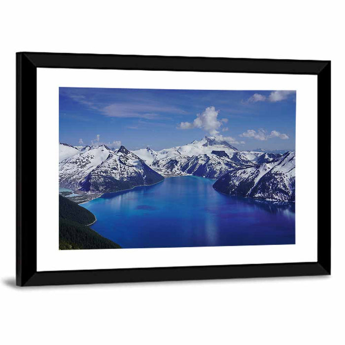 Garibaldi Lake Mountain View Wall Art as a framed print