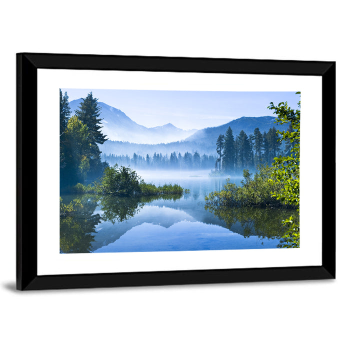 Lassen Morning Reflection Wall Art as a framed print