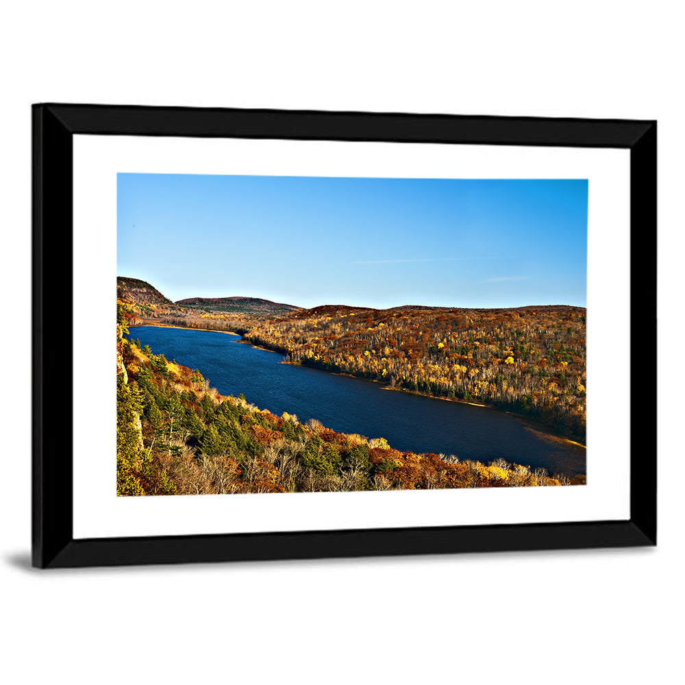 Lake of the Clouds Golden Hour Wall Art