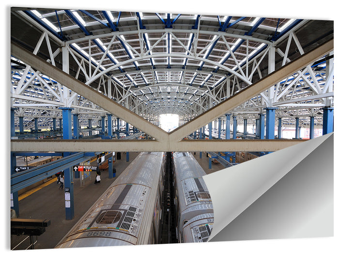 Stillwell Avenue Station Platform Perspective Wall Art as a poster print