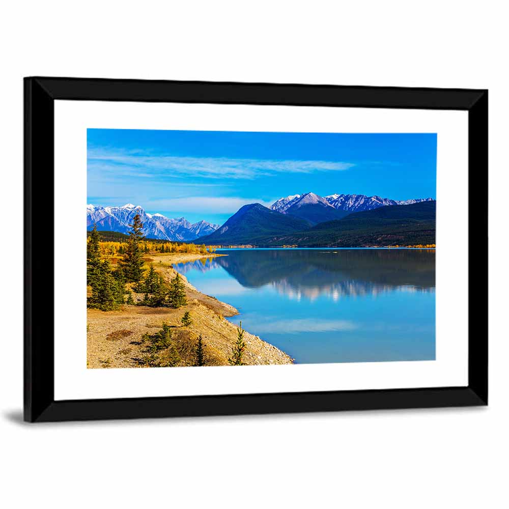 Abraham Lake Turquoise Reflection Wall Art