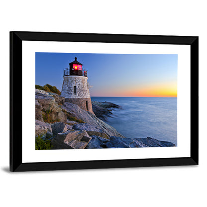 Lighthouse By Ocean Wall Art