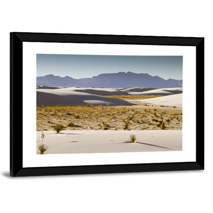 White Sands Dunes, New Mexico Wall Art as a framed print