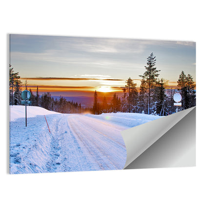 Winter Road Wall Art