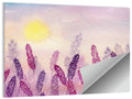 Sunlit Lavender Field Wall Art