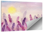 Sunlit Lavender Field Wall Art
