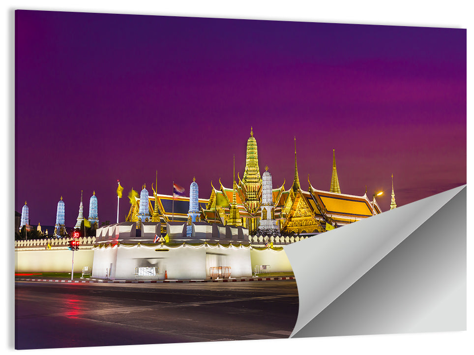 Emerald Buddha, Grand Palace Dusk Wall Art