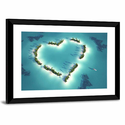 Heart Shaped Island Wall Art