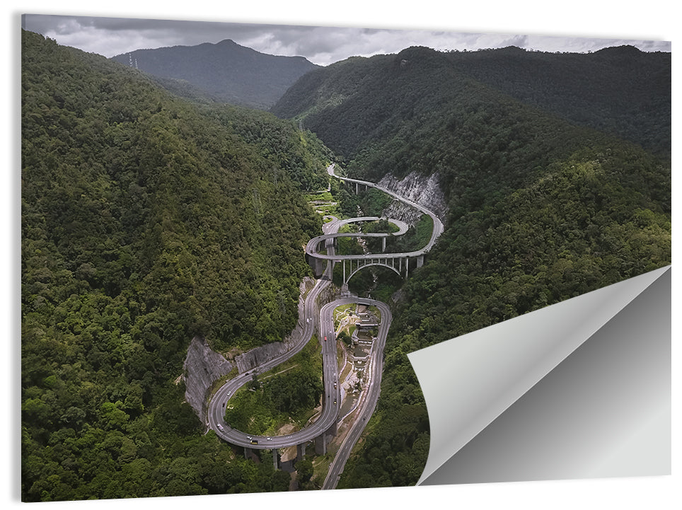 Kelok Sambilan Winding Highway Wall Art