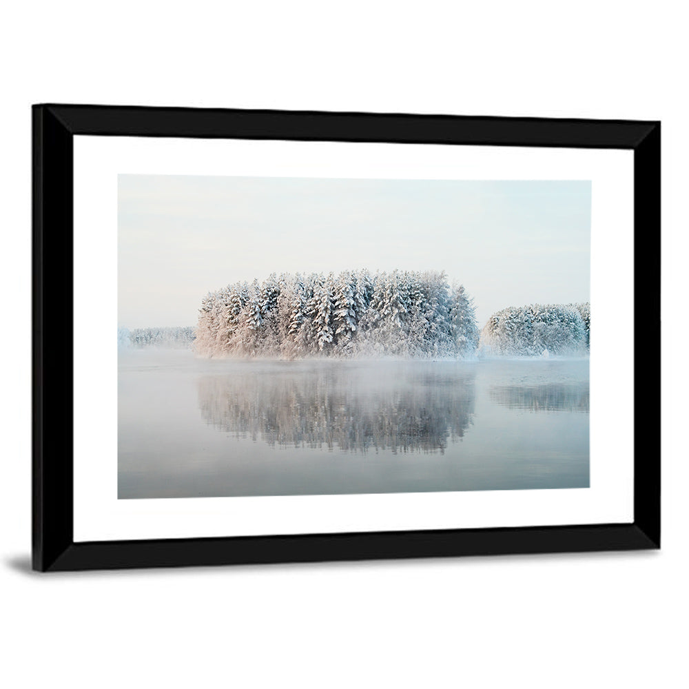 Misty Karelia Lake Wall Art