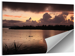 Lake Diatas Sunset Wall Art