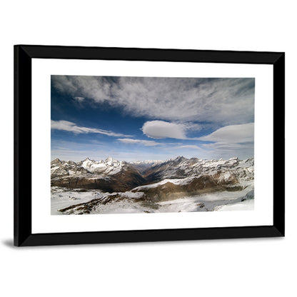 Snowy Alpine Mountains Wall Art