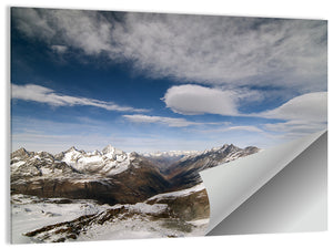 Snowy Alpine Mountains Wall Art