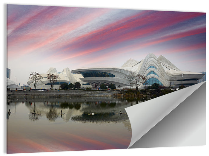 Meixihu International Culture and Arts Centre, Changsha Wall Art as a poster print