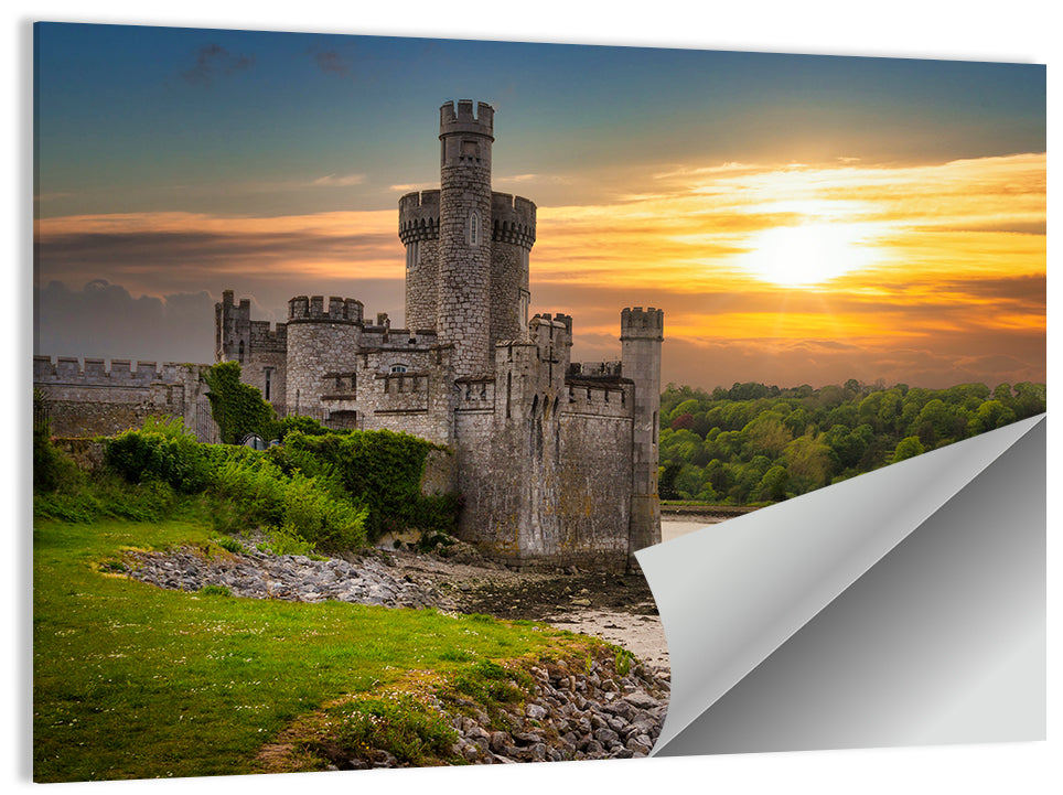 Blackrock Castle at Sunset Wall Art