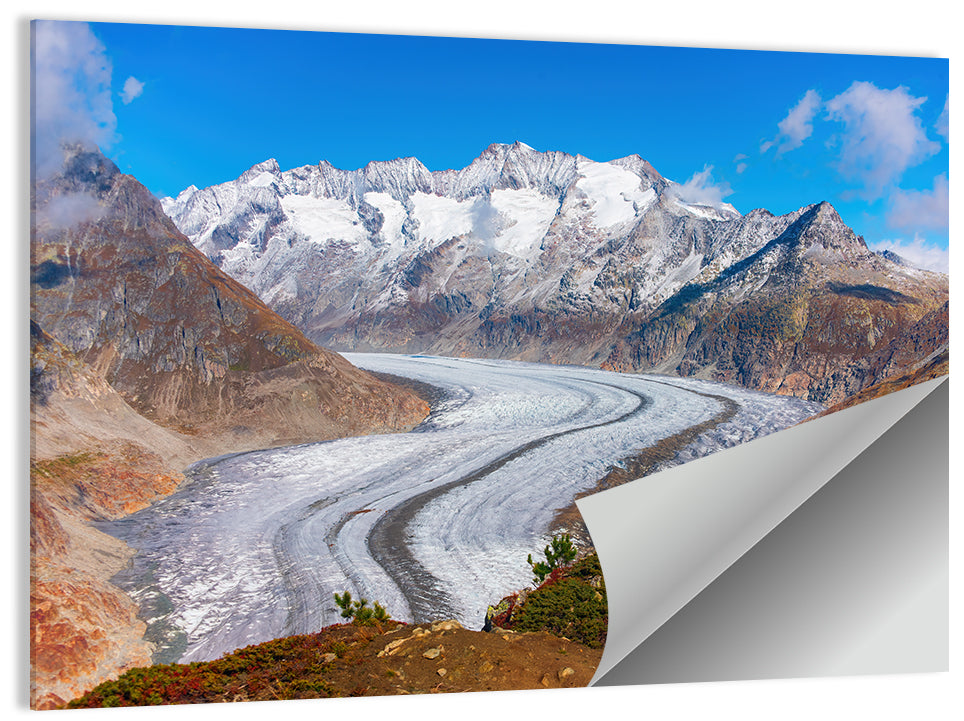 Aletsch Glacier Valley Wall Art