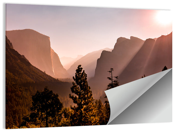 El Capitan at Sunrise, Yosemite Wall Art as a poster print