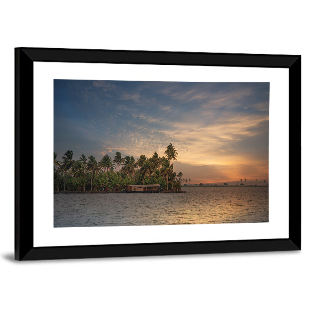 Vembanad Lake Sunset Wall Art