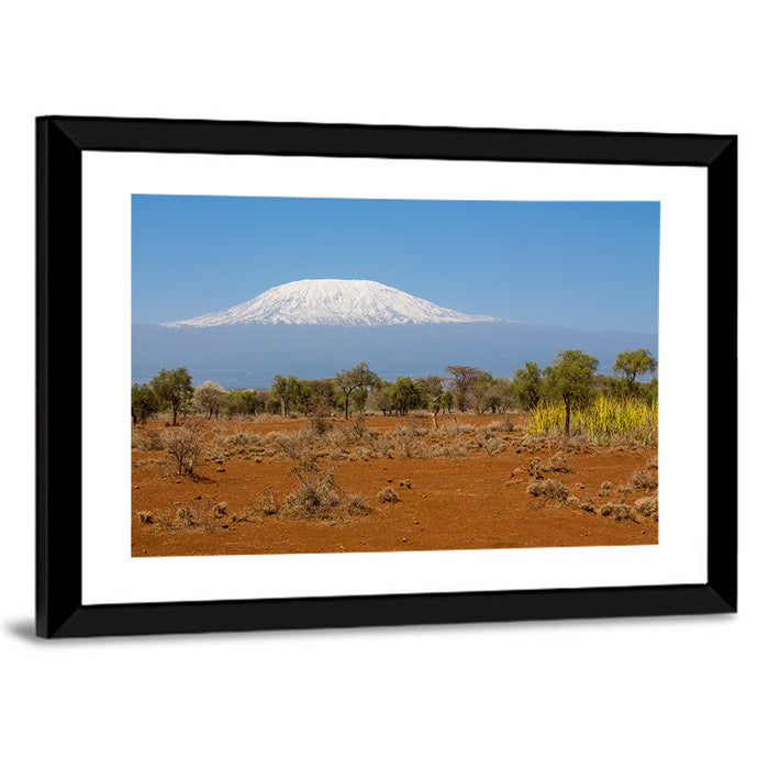 Mount Kilimanjaro Landscape Wall Art as a framed print
