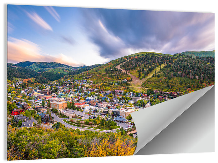 Park City Mountain View Wall Art as a poster print