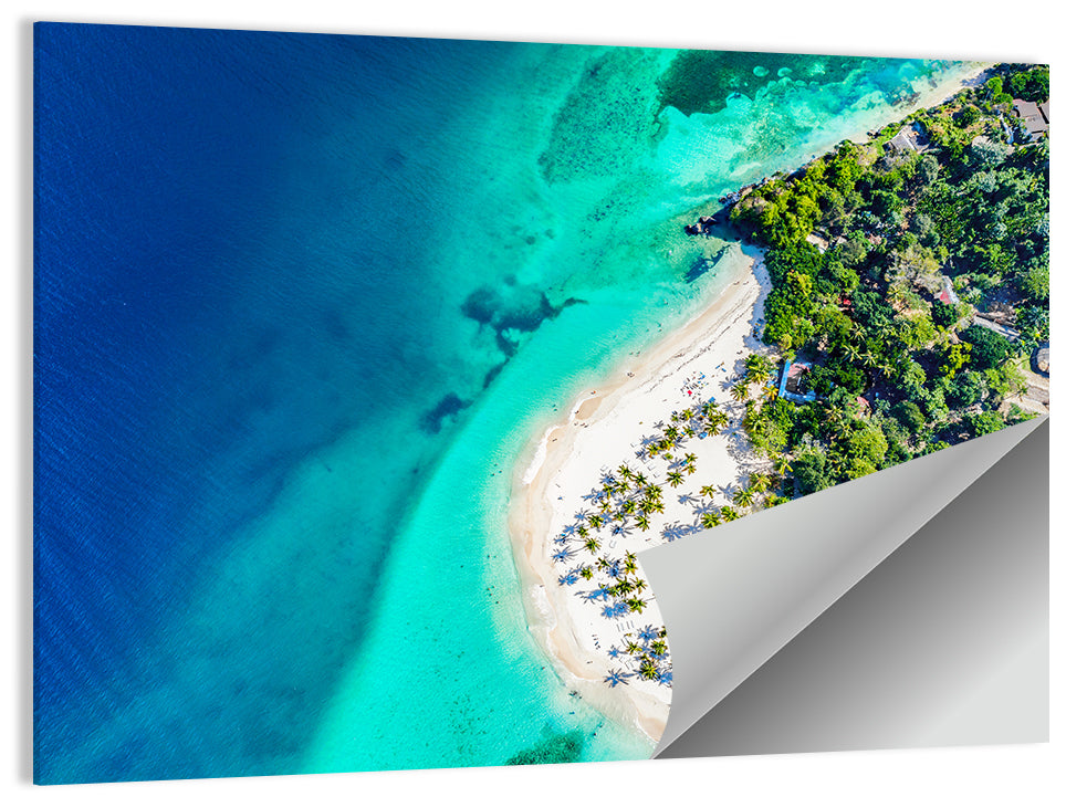 Cayo Levantado Aerial View Wall Art