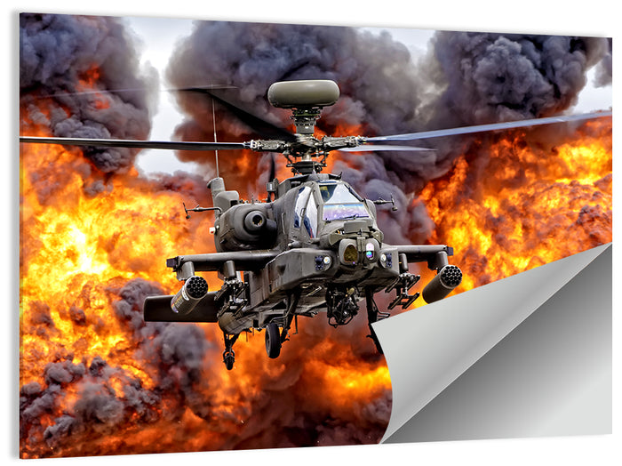 Agustawestland Apache Ah1 Helicopter Wall Art as a poster print